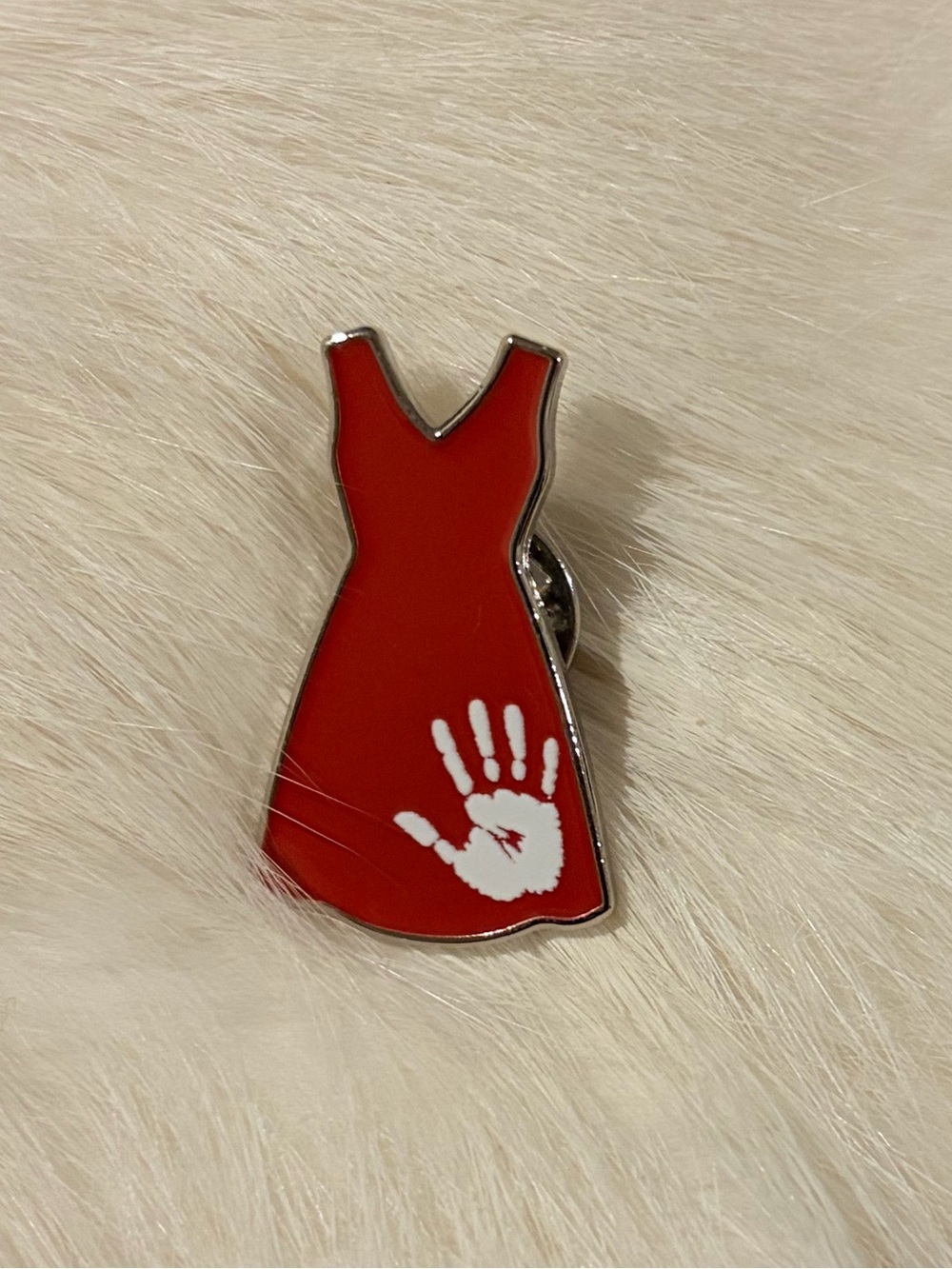 Red Dress Pin